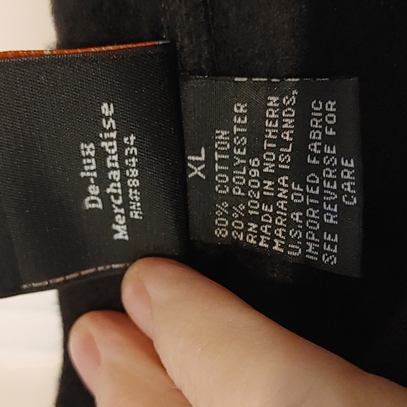 Harley-Davidson Black and Orange Logo Hoodie Size XL NWOT Unisex Bikercore Hood - Picture 3 of 6